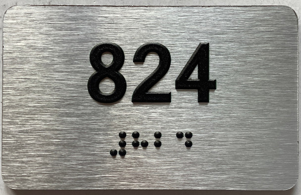 ADA APARTMENT NUMBER 824 SIGN