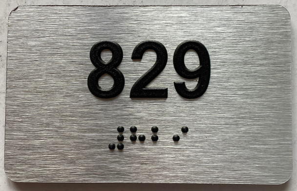 ADA APARTMENT NUMBER 829 SIGN