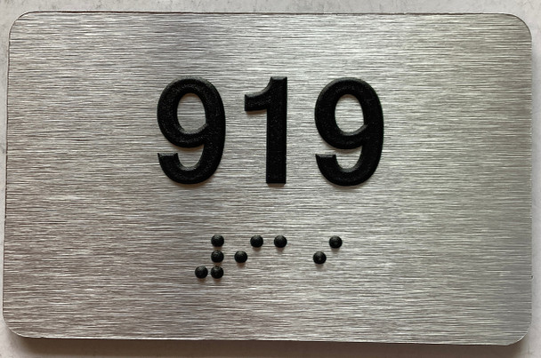 ADA APARTMENT NUMBER 919 SIGN