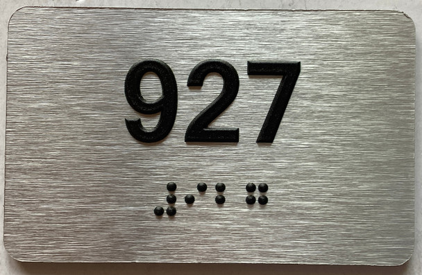 ADA APARTMENT NUMBER 927 SIGN