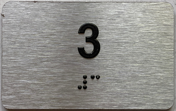 ADA APARTMENT NUMBER 3 SIGN