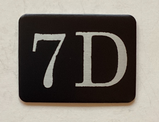 7D  Floor Mailbox Number