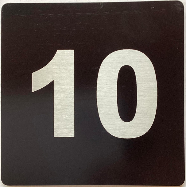 Apartment number 10 sign - UNIT NUMBER SIGN