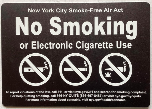 NYC NO SMOKING OR ELECTRONIC CIGARETTES NYC NO SMOKING OR ELECTRONIC CIGARETTES