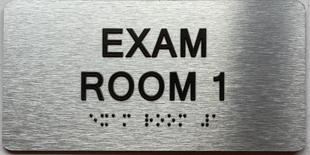 EXAM ROOM signS with Raised letters/Image & Grade 2 Braille - Includes Red Adhesive pad for Easy Installation EXAM ROOM signS with Raised letters/Image & Grade 2 Braille - Includes Red Adhesive pad for Easy Installation