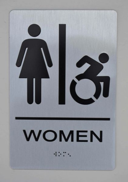 ADA WOMEN ACCESSIBLE RESTROOM SIGN ADA WOMEN ACCESSIBLE RESTROOM SIGN