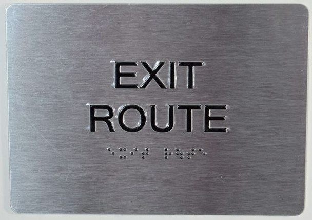 ADA EXIT ROUTE SIGN ADA EXIT ROUTE SIGN