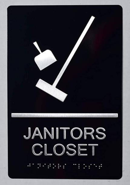 ADA JANITORS CLOSET SIGN ADA JANITORS CLOSET SIGN