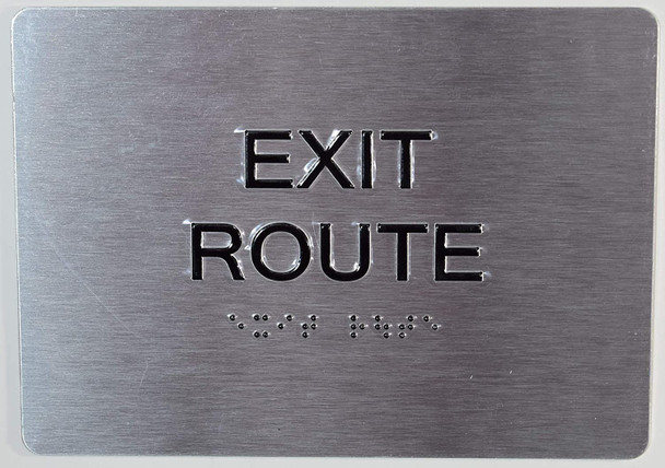ADA EXIT ROUTE SIGN