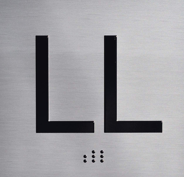 ADA LL FLOOR ELEVATOR JAMB PLATE SIGN