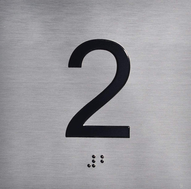 ADA ELEVATOR JAMB PLATE WITH BRAILLE SIGN ADA ELEVATOR JAMB PLATE WITH BRAILLE SIGN