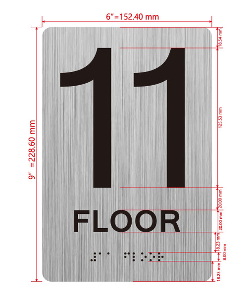 HOTEL 11 FLOOR SIGN HOTEL 11 FLOOR SIGN