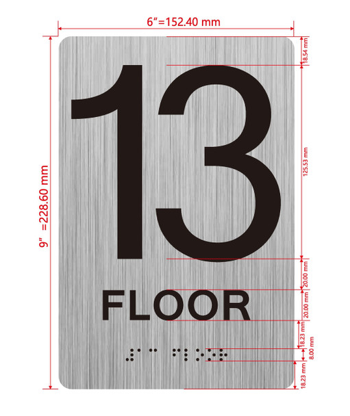 HOTEL DIRECTIONAL SIGN 13 FLOOR HOTEL DIRECTIONAL SIGN 13 FLOOR