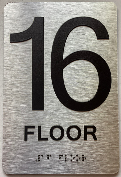 ADA 16 FLOOR SIGN