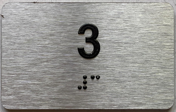 ADA APARTMENT NUMBER - UNIT NUMBER SIGN