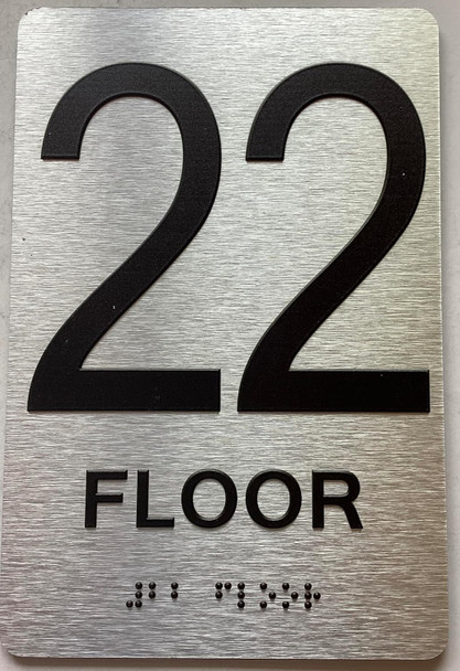 ADA 22TH FLOOR SIGN ADA 22TH FLOOR SIGN