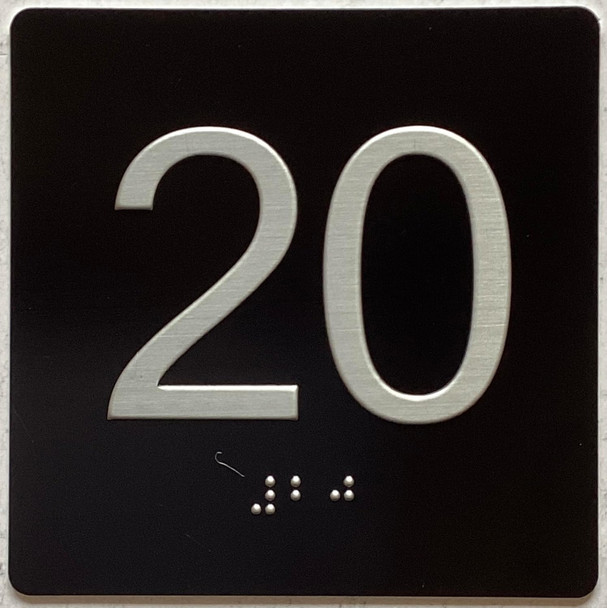 ADA ELEVATOR FLOOR 20 SIGN ADA ELEVATOR FLOOR 20 SIGN