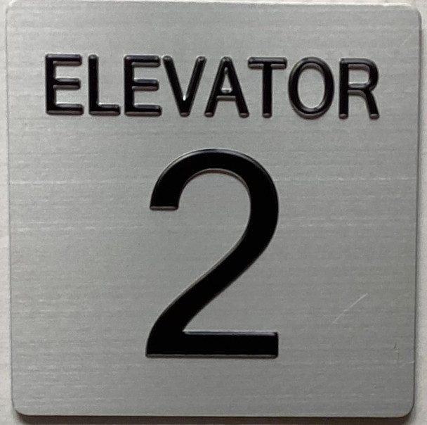 ADA ELEVATOR NUMBER (ELEVATOR NUMBER 2) SIGN ADA ELEVATOR NUMBER (ELEVATOR NUMBER 2) SIGN