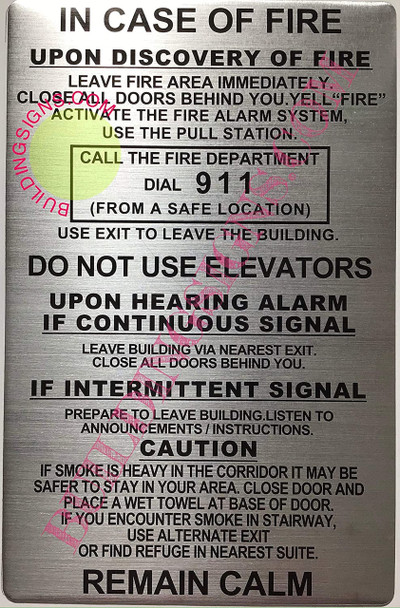 Door fire Notice /Hotel fire Door , Motel fire Door
