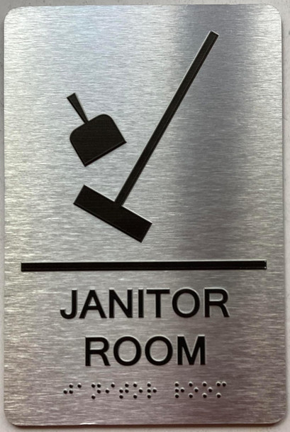 ADA JANITOR ROOM SIGN ADA JANITOR ROOM SIGN