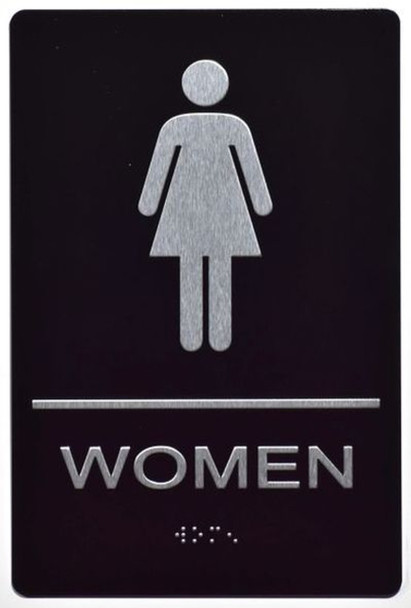 Women Restroom with Braille and Double Sided Tap