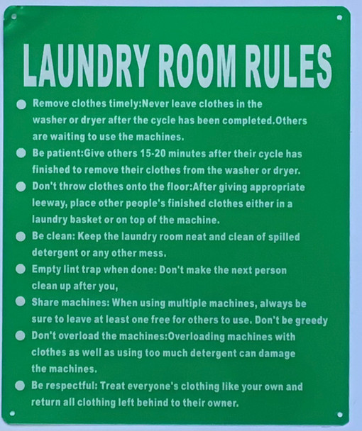 LAUNDRY ROOM RULES DOB SIGN LAUNDRY ROOM RULES DOB SIGN
