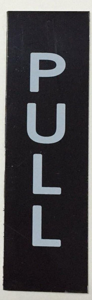 PULL SignBLACK BACKGROUND