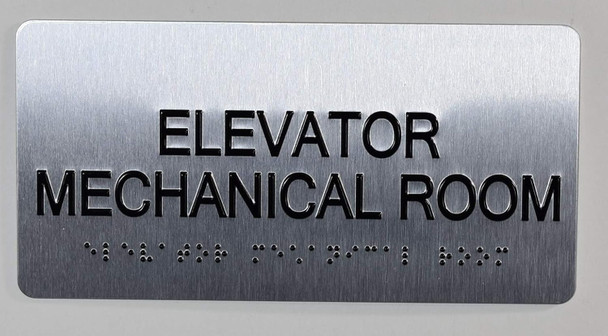 Elevator Mechanical Sign-Tactile Signs  Silver-Tactile Touch Braille Sign-Tactile Signs Elevator Mechanical Sign-Tactile Signs  Silver-Tactile Touch Braille Sign-Tactile Signs