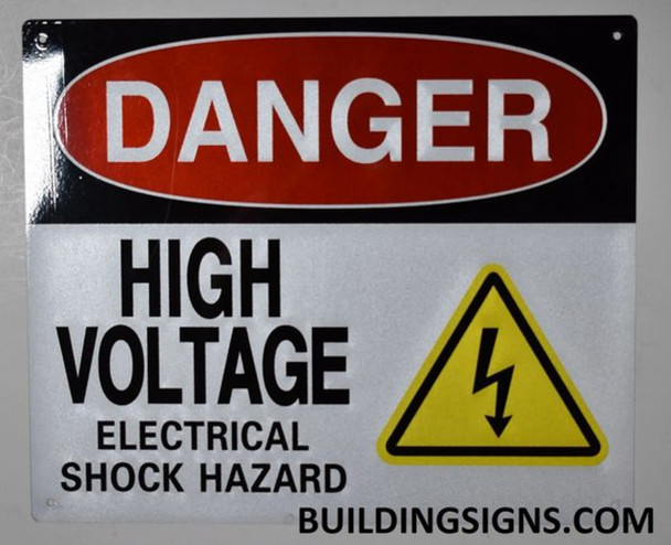 Danger HIGH Voltage Electrical Shock Hazard