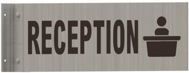 Reception Sign -Two-Sided/Double Sided Projecting, Corridor and Hallway Sign Reception Sign -Two-Sided/Double Sided Projecting, Corridor and Hallway Sign