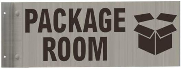 Package Room Sign-Two-Sided/Double Sided Projecting, Corridor and Hallway Sign