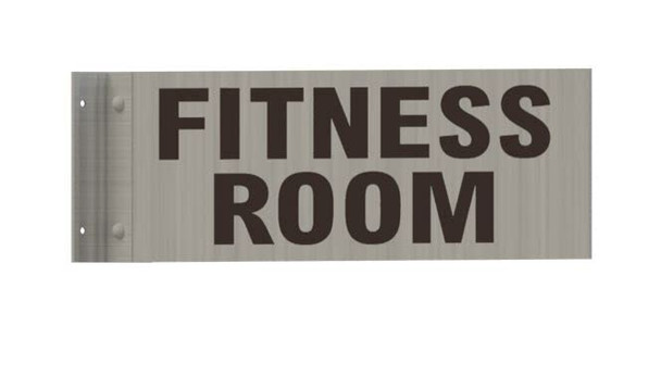 Fitness Room -Two-Sided/Double Sided Projecting, Corridor and Hallway