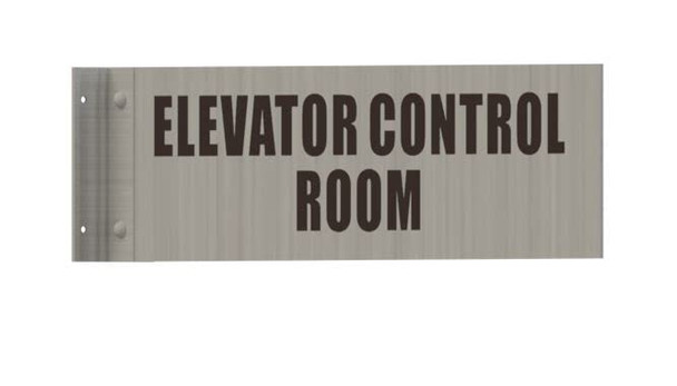 Elevator Control Room Sign-Two-Sided/Double Sided Projecting, Corridor and Hallway Sign Elevator Control Room Sign-Two-Sided/Double Sided Projecting, Corridor and Hallway Sign
