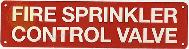 FIRE SPRINKLER CONTROL VALVE SIGN, Fire Safety Sign FIRE SPRINKLER CONTROL VALVE SIGN, Fire Safety Sign