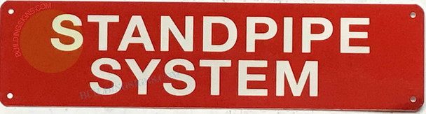 STANDPIPE SYSTEM SIGN, Fire Safety Sign STANDPIPE SYSTEM SIGN, Fire Safety Sign