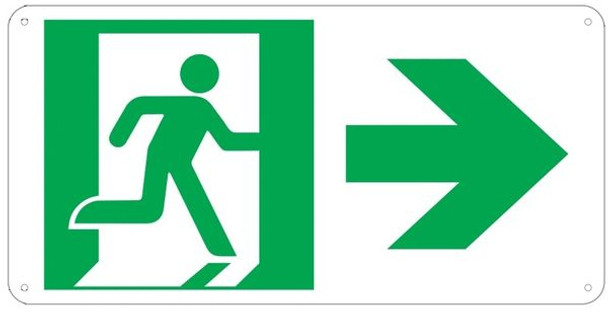 PHOTOLUMINESCENT EXIT SIGN HEAVY DUTY / GLOW IN THE DARK "EXIT" SIGN HEAVY DUTY PHOTOLUMINESCENT EXIT SIGN HEAVY DUTY / GLOW IN THE DARK "EXIT" SIGN HEAVY DUTY