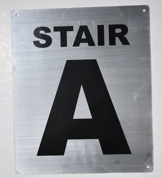 FLOOR NUMBER SignSTAIR A SignSILVER FLOOR NUMBER SignSTAIR A SignSILVER