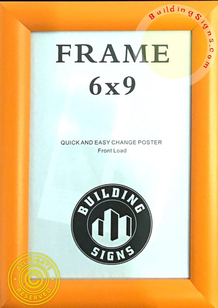 Orange Poster Frame 6x9 Inches, snap frame, Outdoor Poster Display Unit Orange Poster Frame 6x9 Inches, snap frame, Outdoor Poster Display Unit