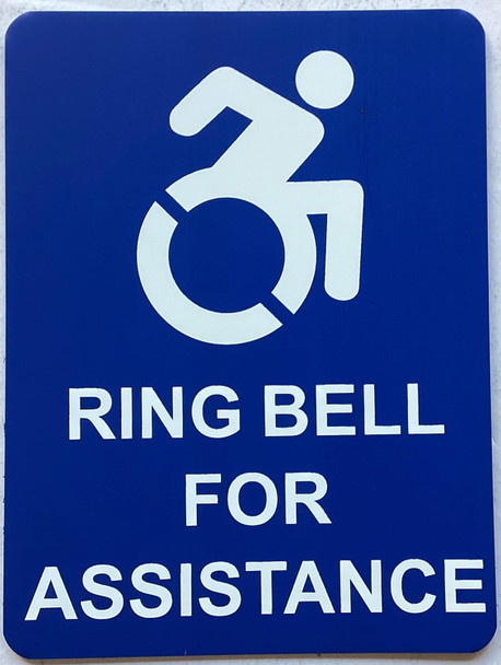 RING BELL FOR ASSISTANCE SIGN