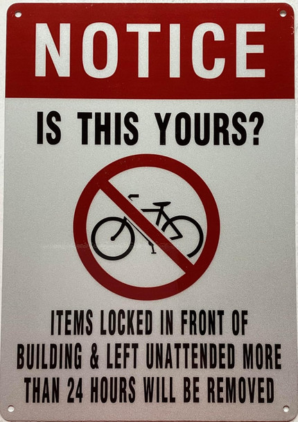 NO BIKES SIGN NO BIKES SIGN
