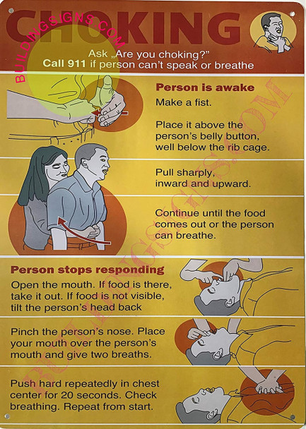 Choking Poster/Choking Sign Choking Poster/Choking Sign