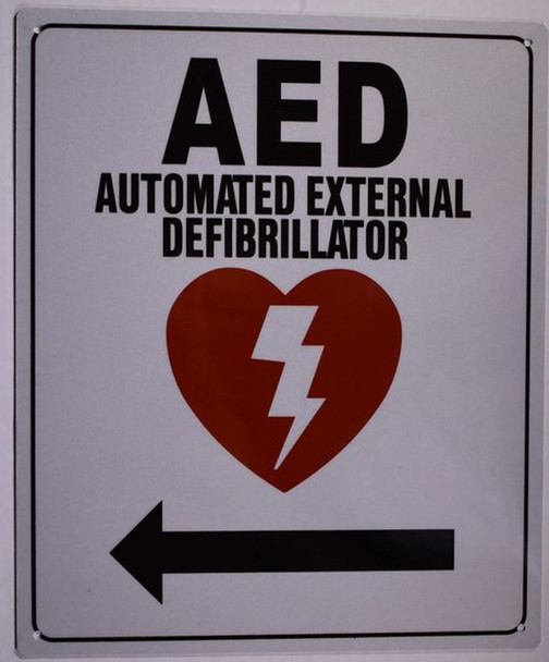 AED AUTOMATED External DEFIBRILLATOR SIGN AED AUTOMATED External DEFIBRILLATOR SIGN