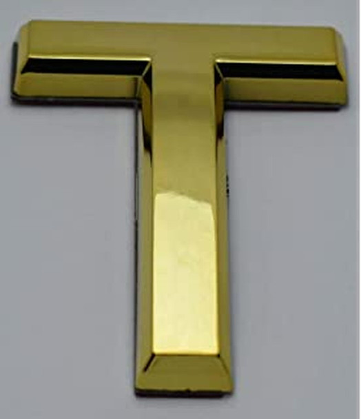 Apartment Number/Mailbox Number, Door Number. Letter T Gold Apartment Number/Mailbox Number, Door Number. Letter T Gold