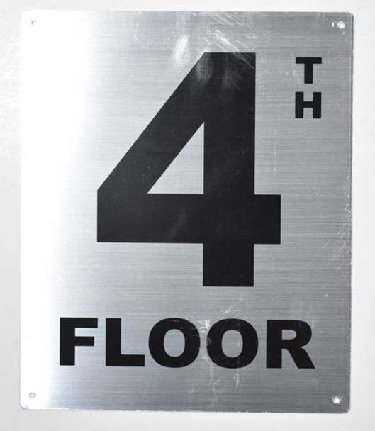 4th Floor Sign 4th Floor Sign