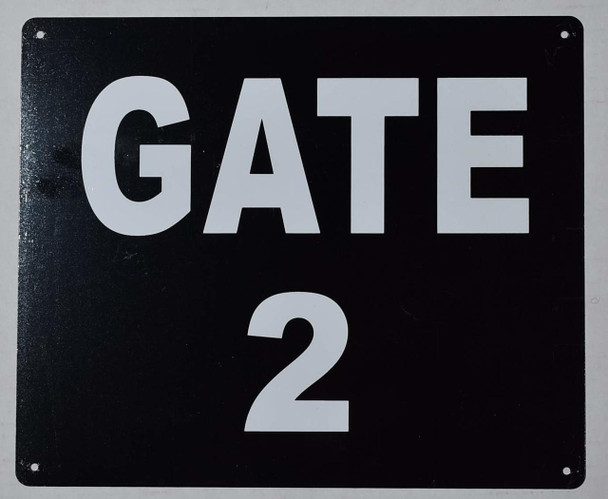GATE #2 HPD Signage GATE #2 HPD Signage