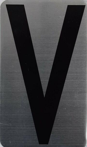 House Number Letter/Apartment Number Letter- Letter V House Number Letter/Apartment Number Letter- Letter V