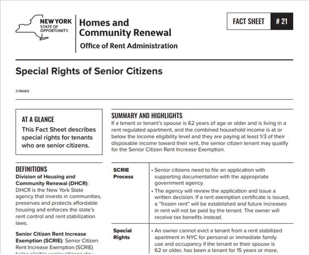 Fact Sheet #21: Special Rights of Senior Citizens Fact Sheet #21: Special Rights of Senior Citizens