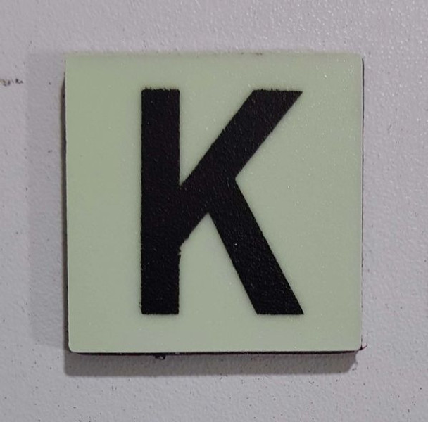 Glow in dark Number K sign The Liberty Line Glow in dark Number K sign The Liberty Line