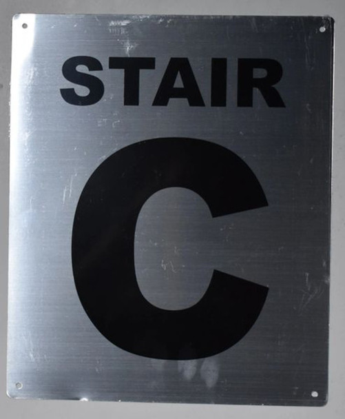 FLOOR NUMBER C Sign FLOOR NUMBER C Sign