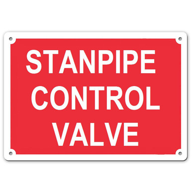 STANDPIPE CONTROL VALVE SIGN